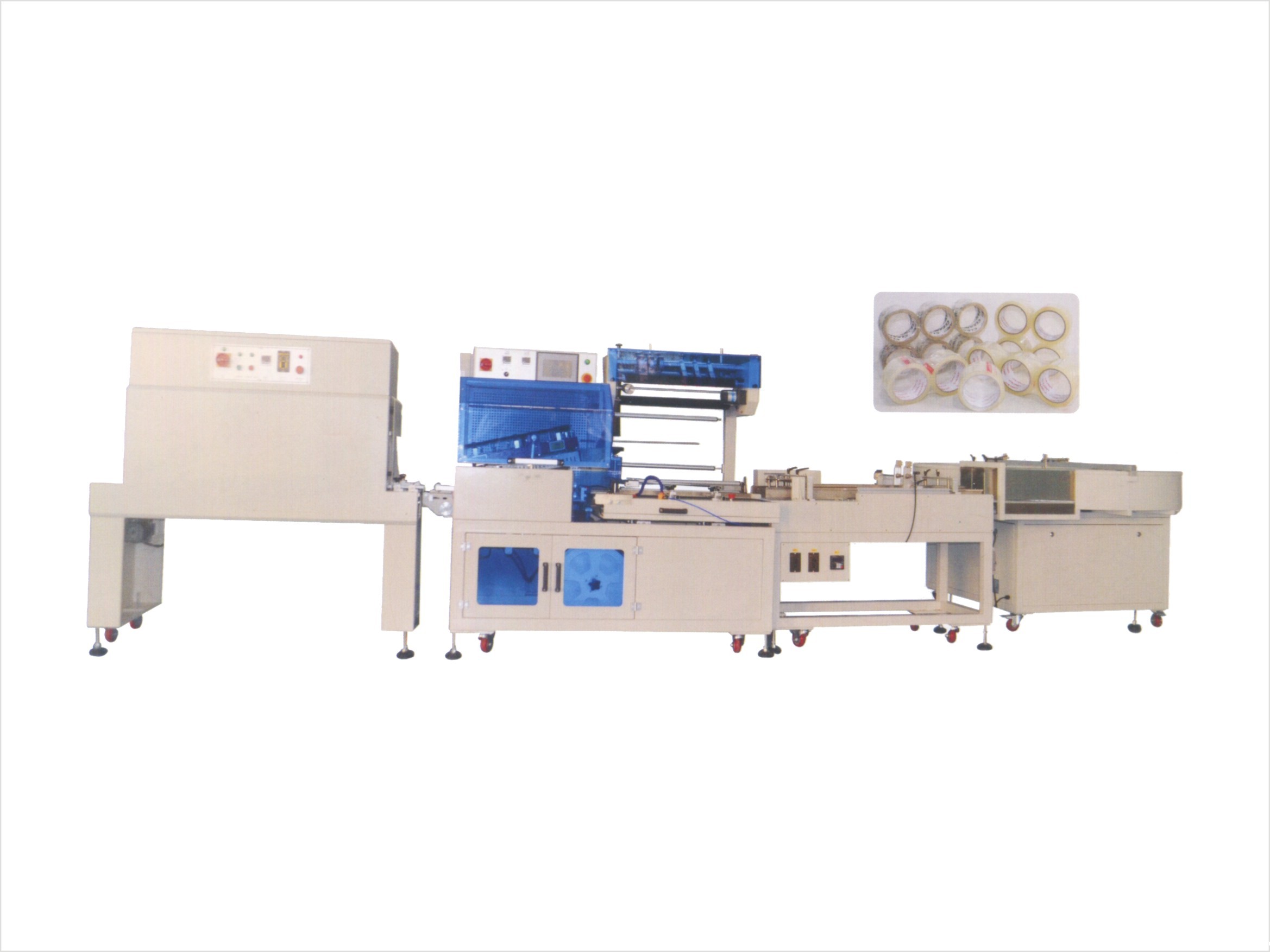 Full-automatic economic flat paved packing machine